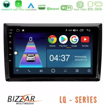 Bizzar LQ Series 4Core Android14 2+32GB VW Beetle Navigation Multimedia Tablet 9" Με Carplay & Android Auto