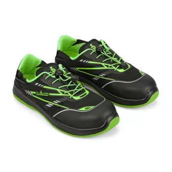 ΠΙΣΤΟΠΟΙΗΜΕΝΑ ΠΑΠΟΥΤΣΙΑ ΕΡΓΑΣΙΑΣ ΑΣΦΑΛΕΙΑΣ HYBRID TECH GREEN ΜΑΥΡΟ/ΠΡΑΣΙΝΟ Νο42 EUROROUTIER