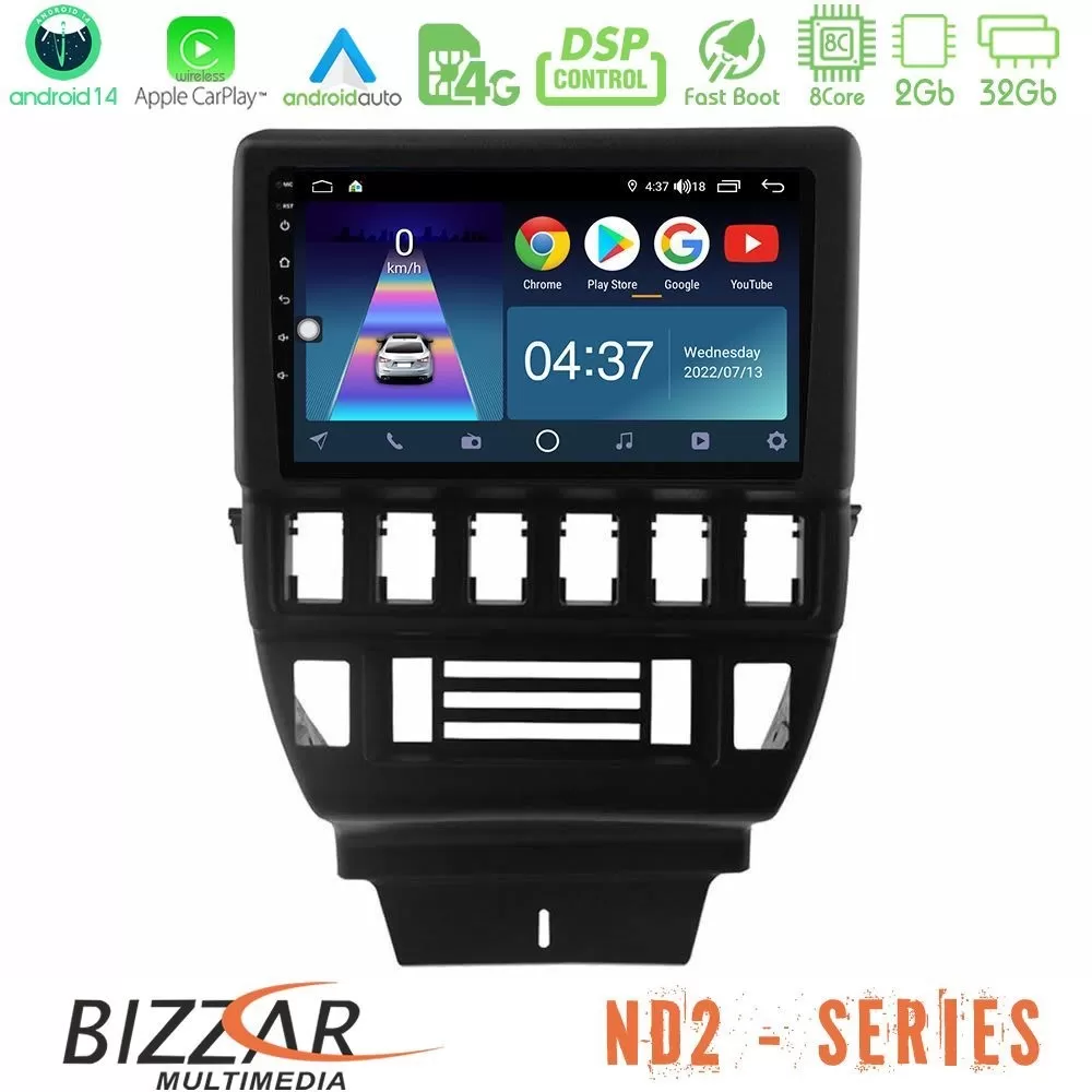 Bizzar ND2 Series 8Core Android14 2+32GB Lada Niva Navigation Multimedia Tablet 9" Με Carplay & Android Auto