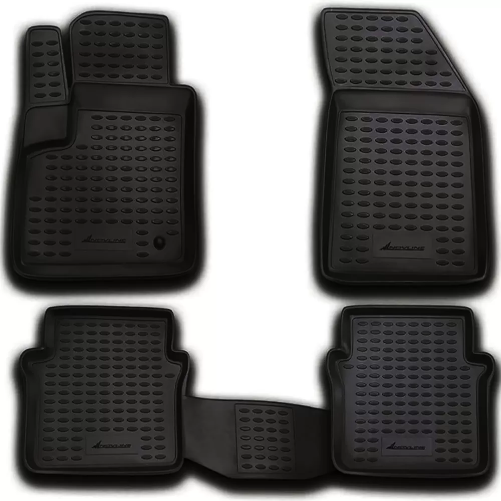 ΜΑΡΚΕ ΠΑΤΑΚΙΑ ΣΕ ΣΚΑΦΗ TPE ΛΑΣΤΙΧΟ ΓΙΑ DODGE AVENGER 02/2008+ ΣΕ ΜΑΥΡΟ ΧΡΩΜΑ NOVLINE - 4 ΤΕΜ.