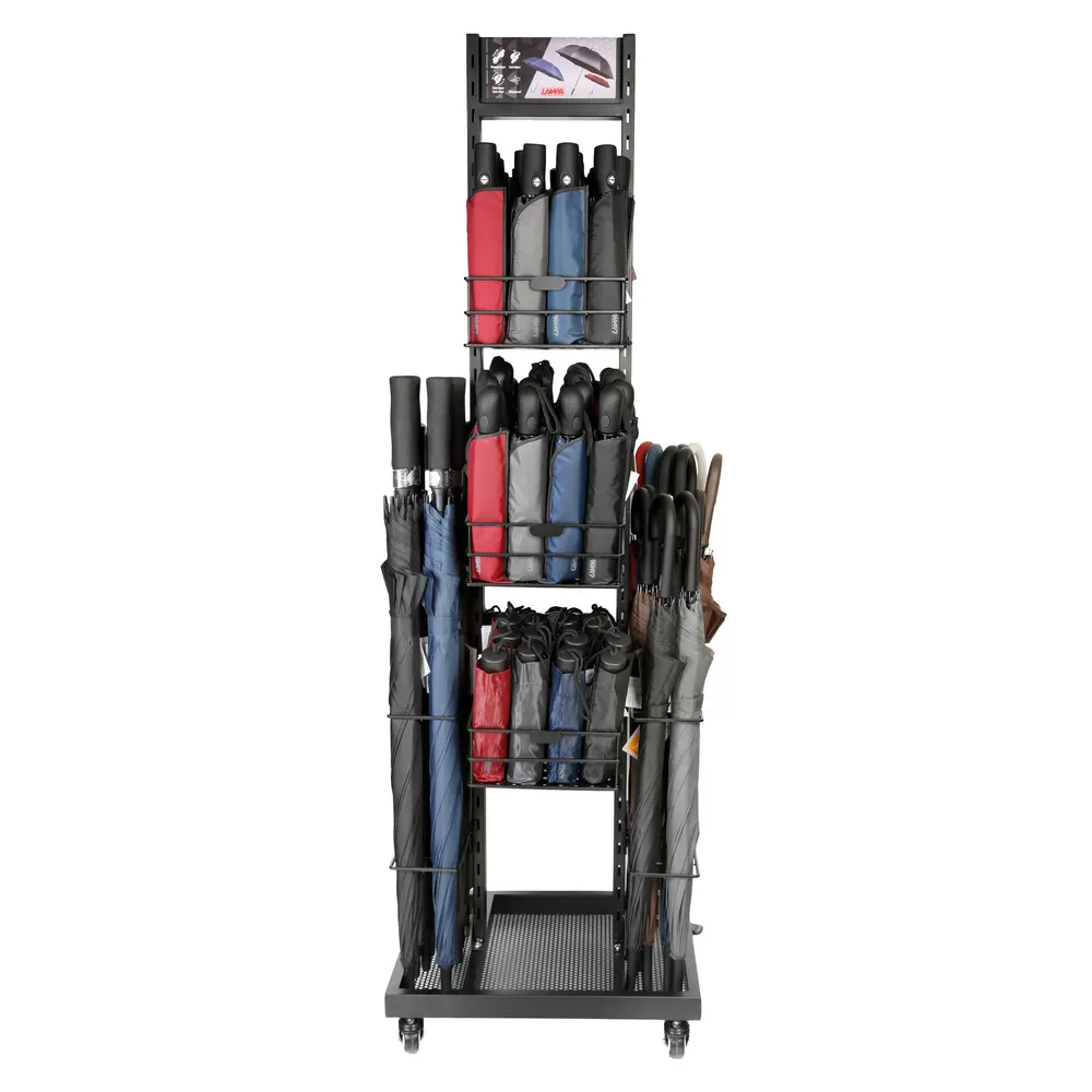 ΣΤΑΝΤ ΓΙΑ ΟΜΠΡΕΛΕΣ ΔΙΠΛΗΣ ΠΡΟΒΟΛΗΣ 96 ΘΕΣΕΩΝ ΓΙΑ 24 ΜΠΑΣΤΟΥΝΙ & 72 ΣΠΑΣΤΕΣ ΟΜΠΡΕΛΕΣ 50 x 40 x 160 cm ΧΩΡΙΣ ΟΜΠΡΕΛΕΣ LAMPA - 1 ΤΕ