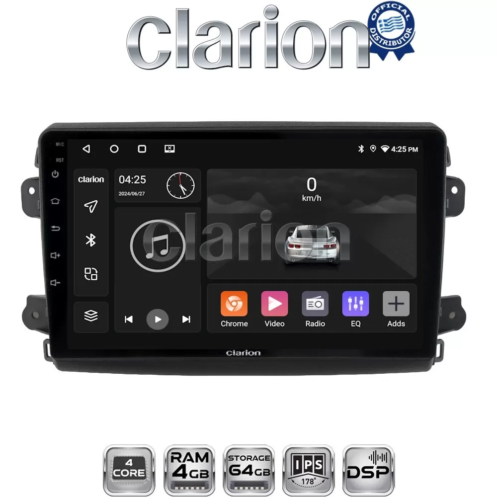 CLARION GL32192 Οθόνη OEM Multimedia Αυτοκινήτου για Fiat Ducato 2023  (CarPlay/AndroidAuto/BT/GPS/WIFI/GPRS)