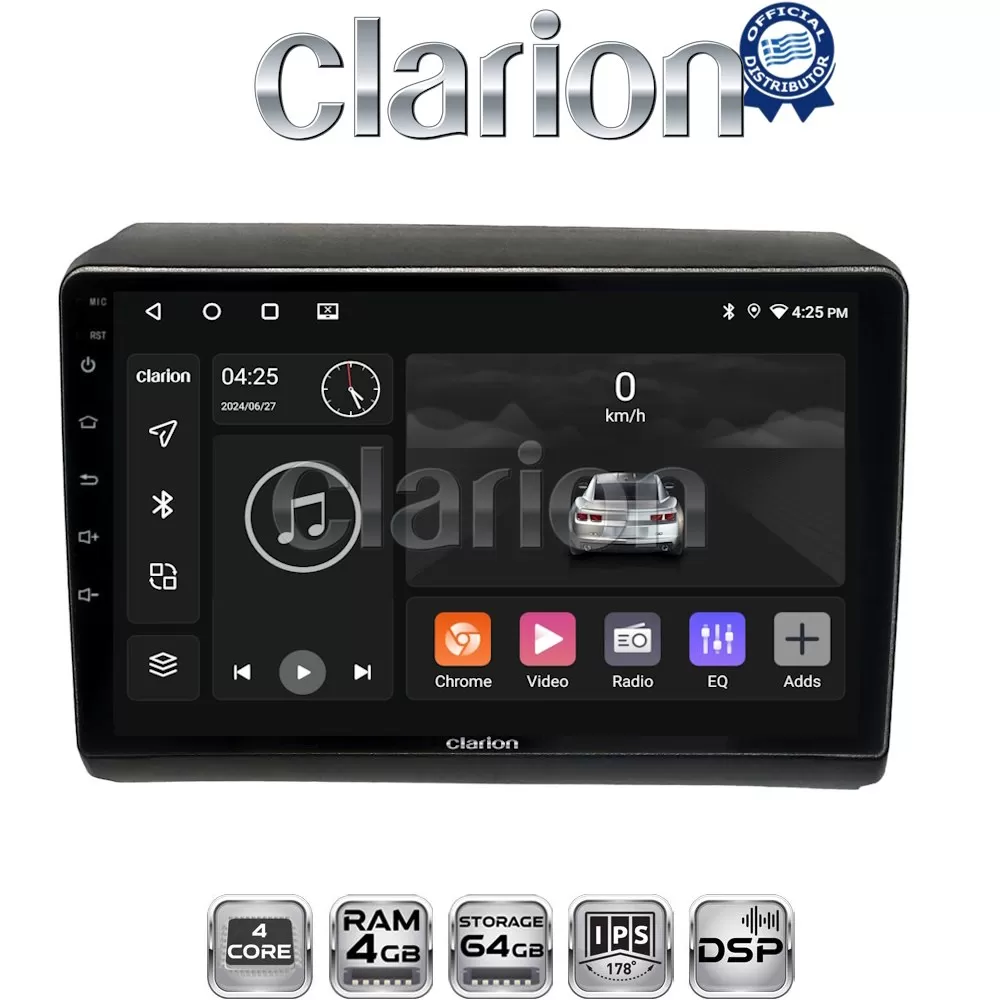 CLARION GL32194 Οθόνη OEM Multimedia Αυτοκινήτου για Fiat Ducato - Citroen Jumper - Peugeot Partner 2012 (Car