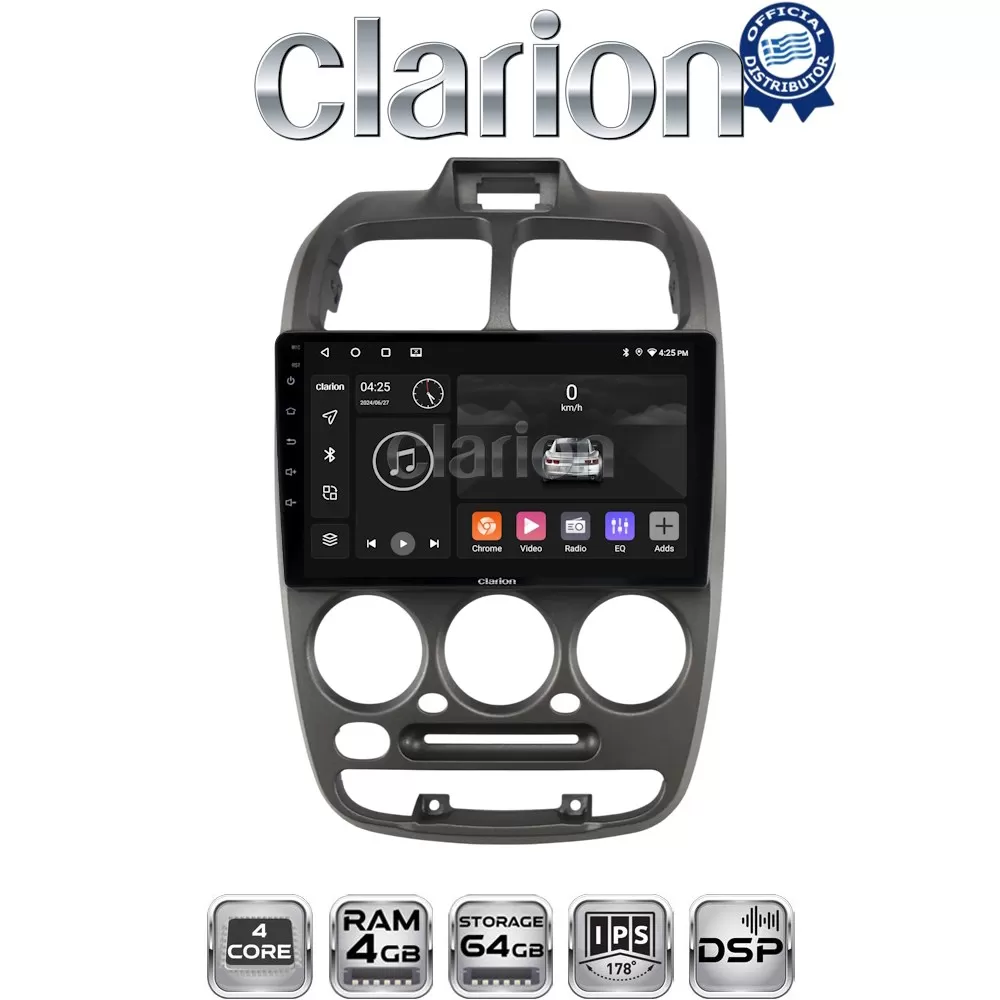 CLARION GL32267 Οθόνη OEM Multimedia Αυτοκινήτου για Hyundai Accent 1999  2004 (CarPlay/AndroidAuto/BT/GPS/WI