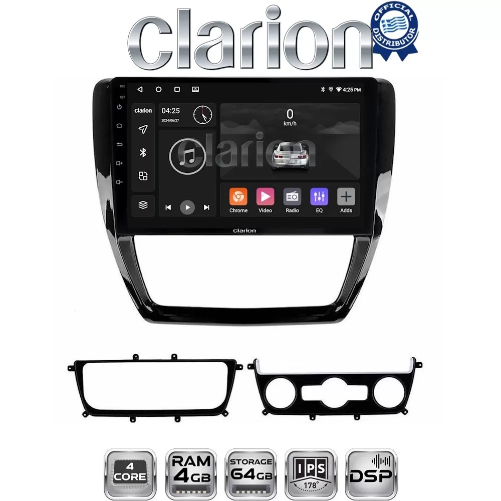 CLARION GL32552 Οθόνη OEM Multimedia Αυτοκινήτου για VW Jetta 2011  2018 (CarPlay/AndroidAuto/BT/GPS/WIFI/GPR