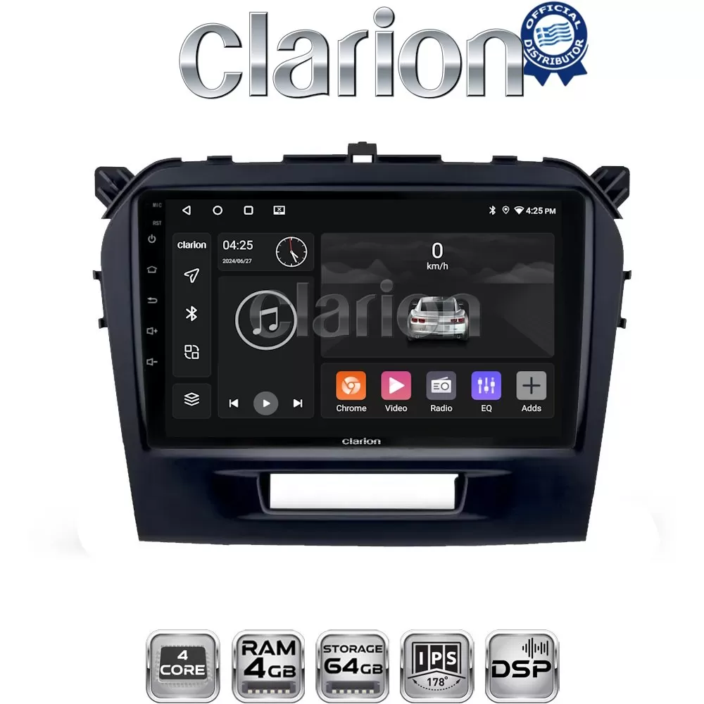 CLARION GL32571 Οθόνη OEM Multimedia Αυτοκινήτου για SUZUKI VITARA & BREZZA 2016 (CarPlay/AndroidAuto/BT/GPS/