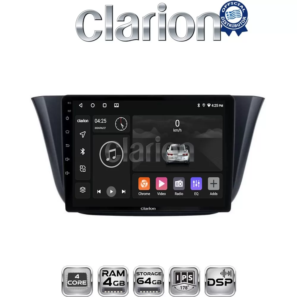 CLARION GL32690 Οθόνη OEM Multimedia Αυτοκινήτου για Iveco Daily 2014  (CarPlay/AndroidAuto/BT/GPS/WIFI/GPRS)