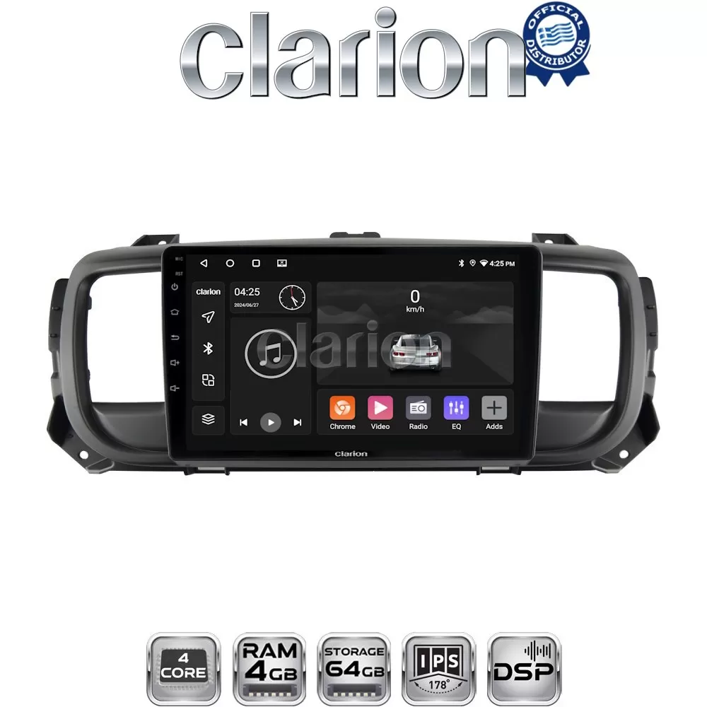 CLARION GL32705 Οθόνη OEM Multimedia Αυτοκινήτου για Citroën SpaceTourer 2016 Citroën Jumpy 2016 Peugeot Ex