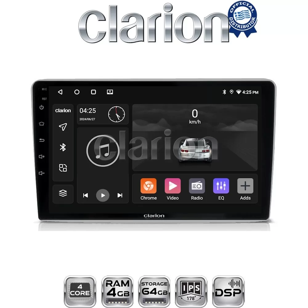 CLARION GL32019S Οθόνη OEM Multimedia Αυτοκινήτου για OPEL (CarPlay/AndroidAuto/BT/GPS/WIFI/GPRS)