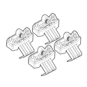 ΠΟΔΙΑ ΓΙΑ ΜΠΑΡΕΣ NORDRIVE ΓΙΑ PEUGEOT 3008 12/2023+ - 4 Τεμ.