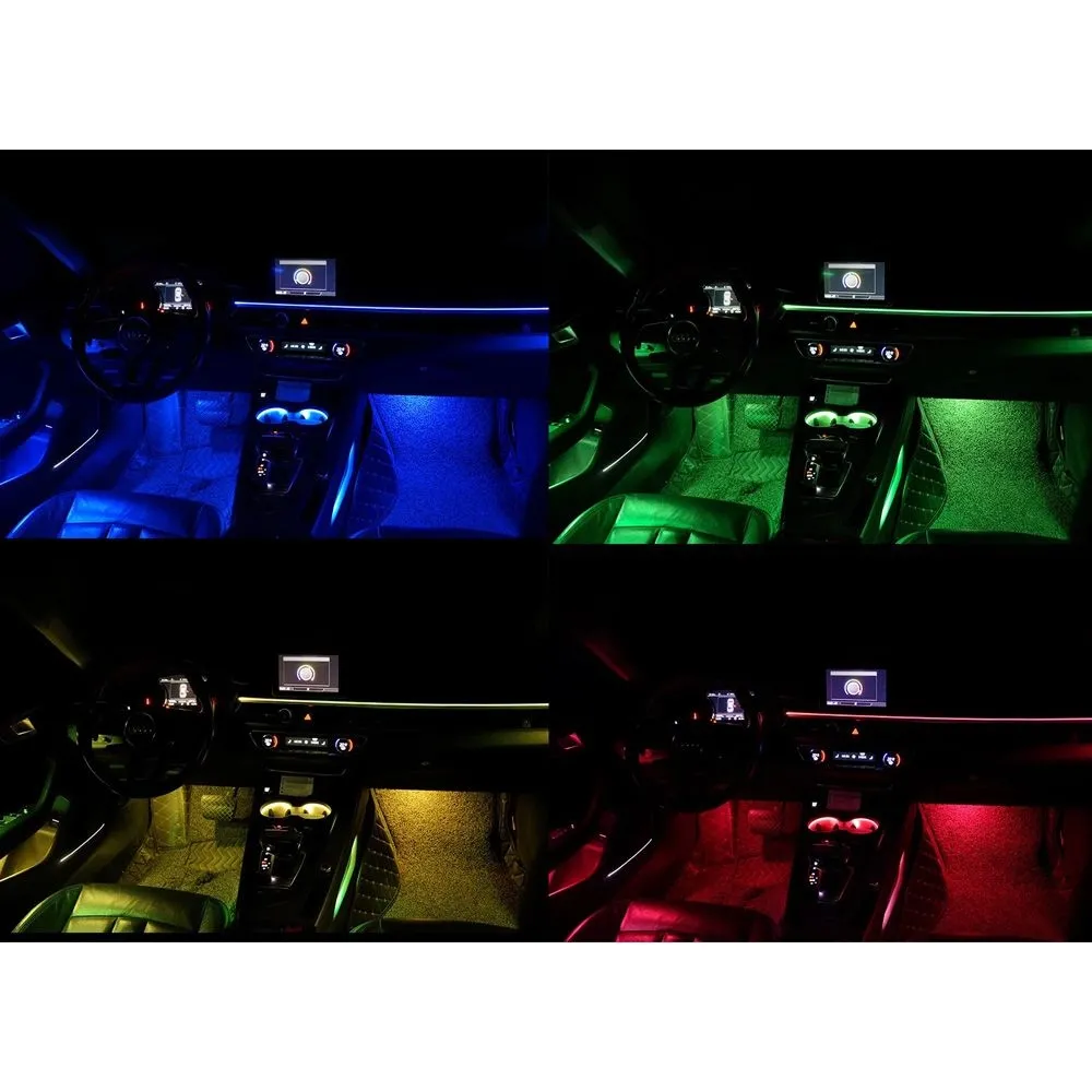 DIQ AMBIENT AUDI A4L LASER (8W) mod. 2017-2021 (Digital iQ Ambient Light for Audi A4L mod. 2017-2021, 26 Lights)