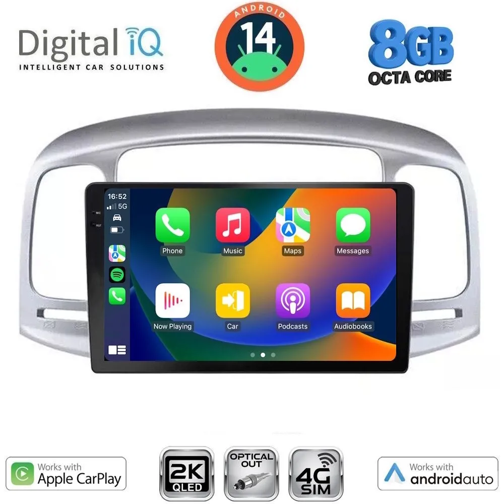 DIGITAL IQ BXK 20249_CPAA (9inc) MULTIMEDIA TABLET for HYUNDAI ACCENT mod. 2005-2012