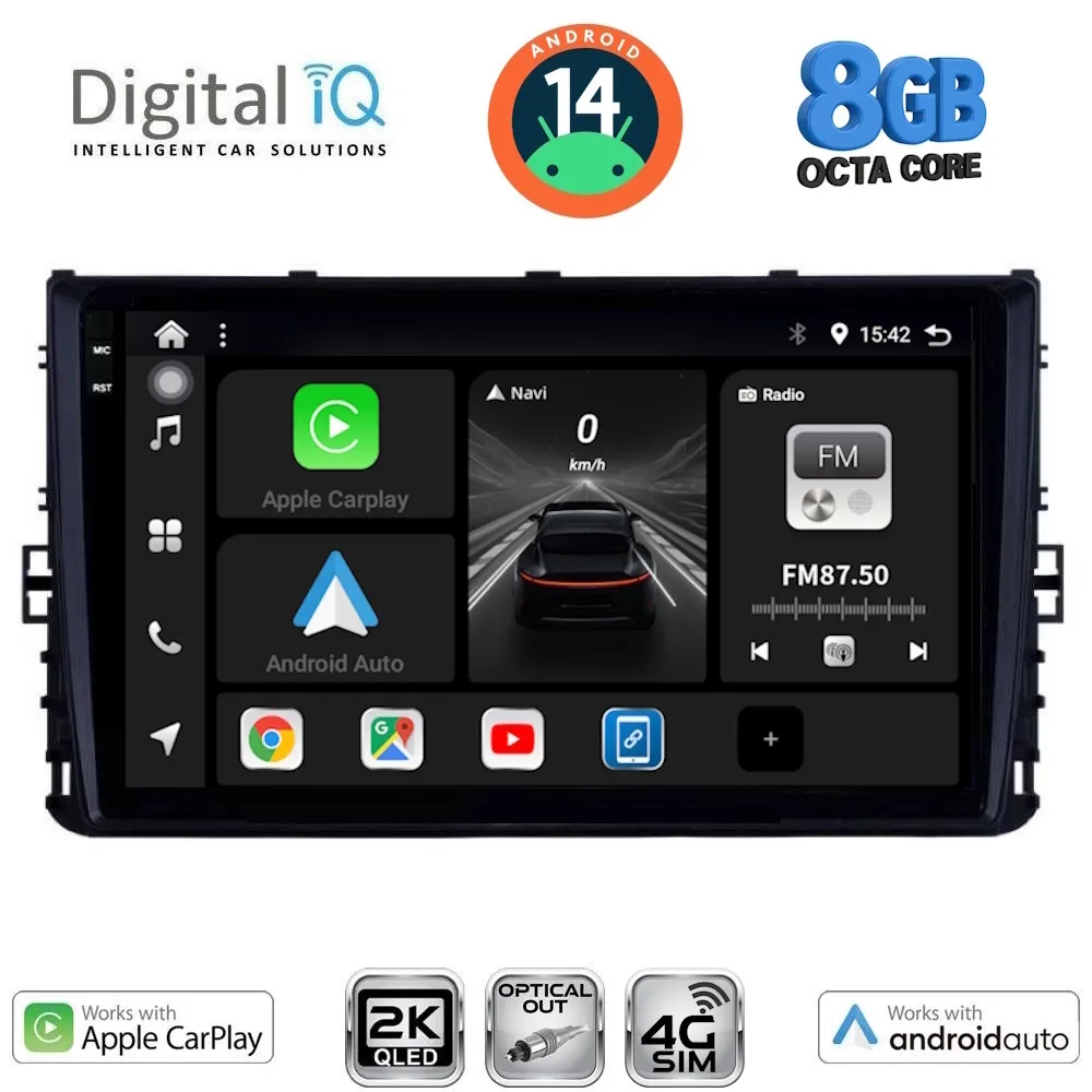DIGITAL IQ BXK 20758_CPAA (9inc) MULTIMEDIA TABLET for VW POLO – TROC – TCROSS mod. 2017+