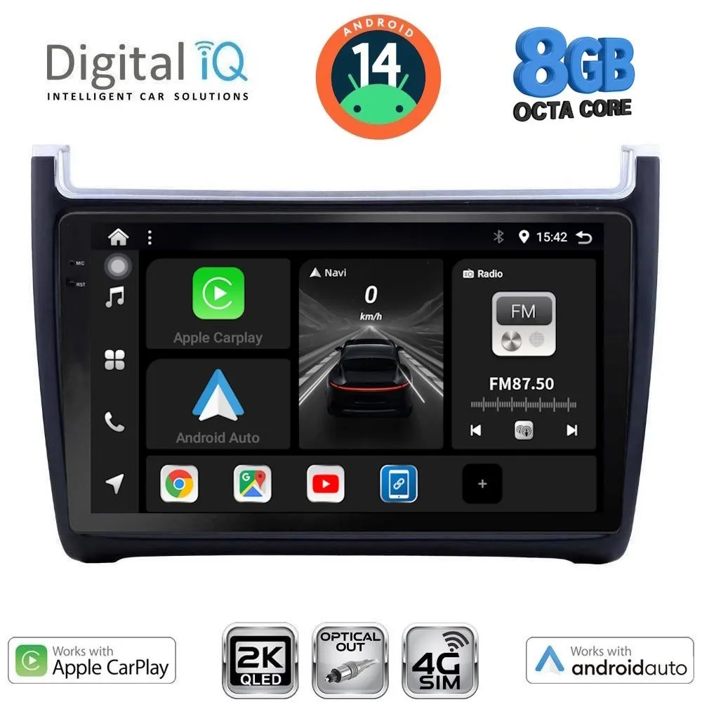 DIGITAL IQ BXK 20757_CPAA (9inc) MULTIMEDIA TABLET for VW POLO mod. 2014-2017
