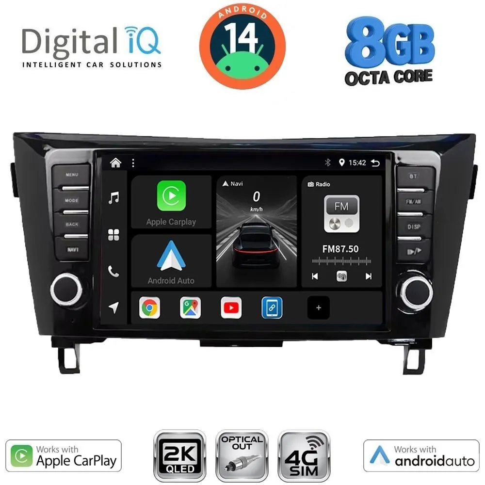 DIGITAL IQ BXK 20467_CPAA (9inc) MULTIMEDIA TABLET for NISSAN QASHQAI - XTRAIL mod. 2014-2021