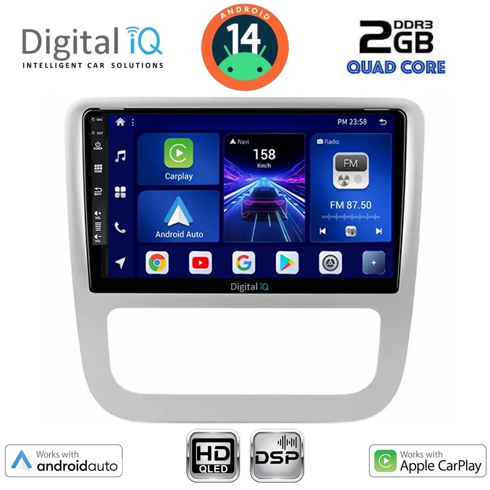 DIGITAL IQ BXC 3751_CPAA CLIMA (9inc) MULTIMEDIA TABLET for VW EOS mod. 2006 - SCIROCCO mod. 2011-2014