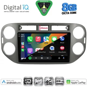 DIGITAL IQ BXK 20760GR_CPAA (9inc) MULTIMEDIA TABLET for VW TIGUAN mod. 2011-2016 (GREY)
