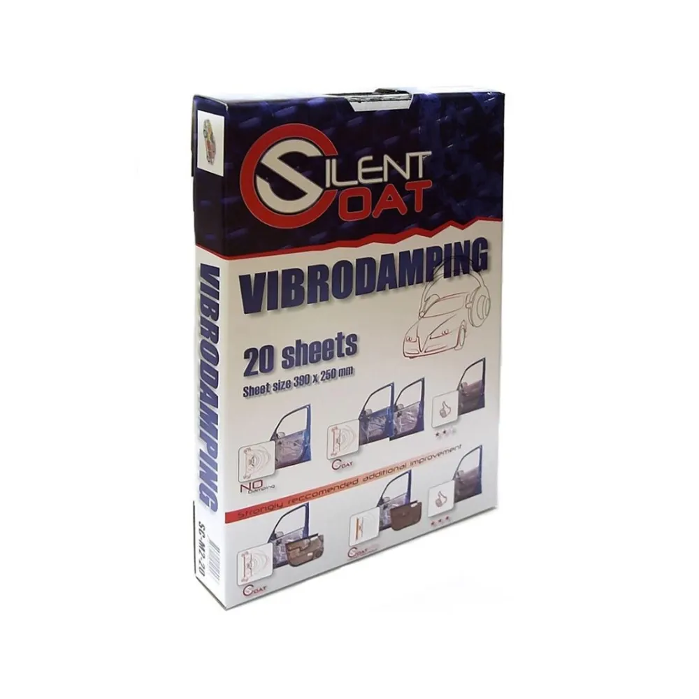 SILENT COAT 2mm Mat Volume Black (Αντικραδασμικό Φύλλο Αυτοκινήτου 375x250mm - 20pc - 1,875τ.μ.)