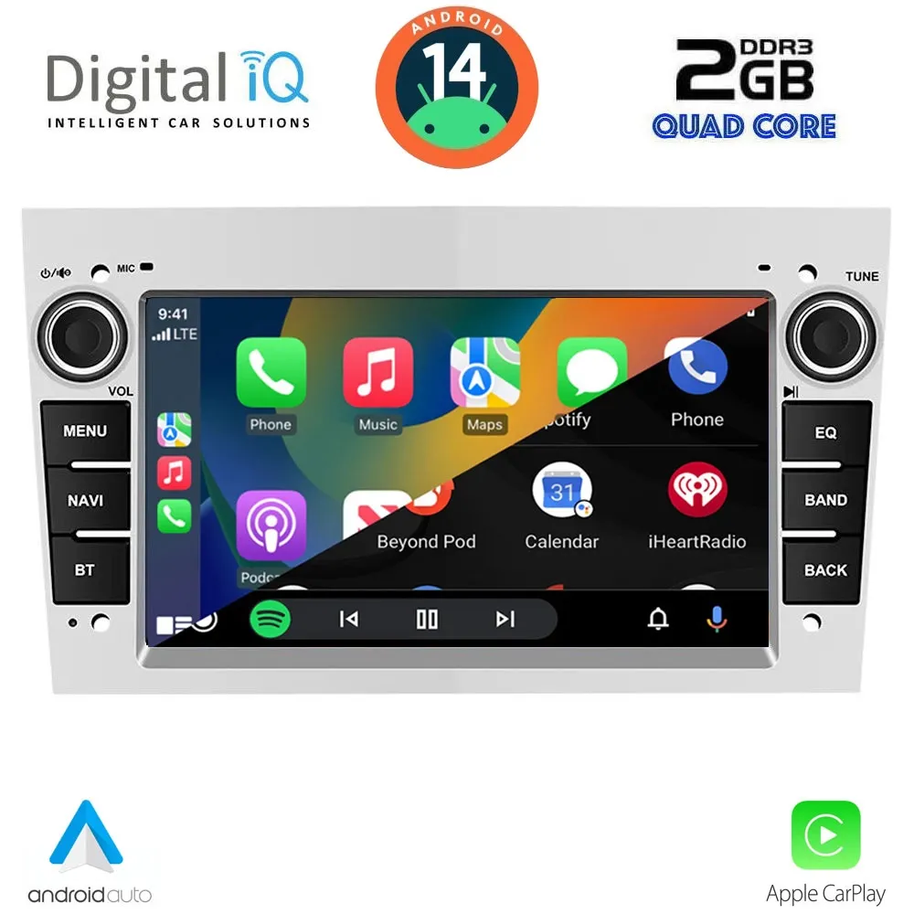 DIGITAL IQ BLD 219SL_CPA (7" DECK) MULTIMEDIA SYSTEM for OPEL ALL mod. 2003-2014 (SILVER)