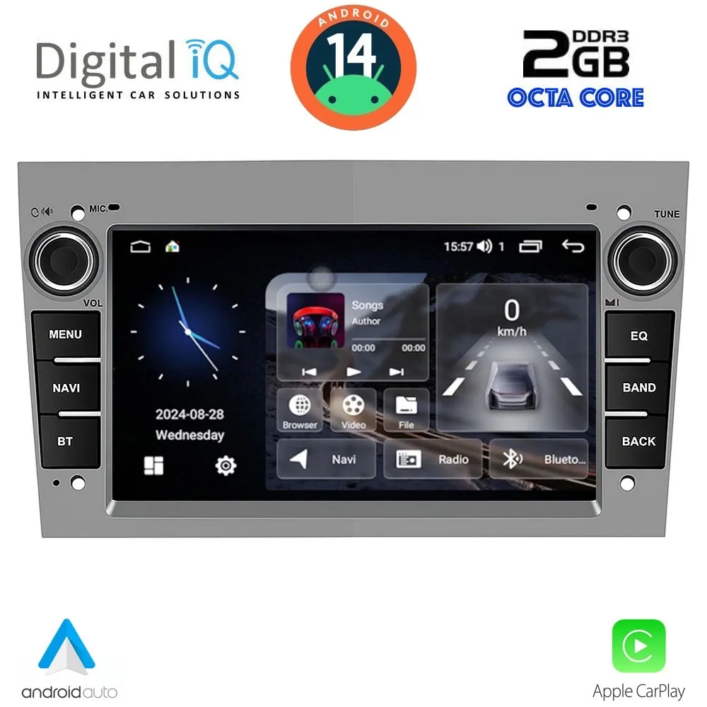 DIGITAL IQ BLF 319GR_CPA (7" DECK) MULTIMEDIA SYSTEM for OPEL ALL mod. 2004-2014 (GREY)