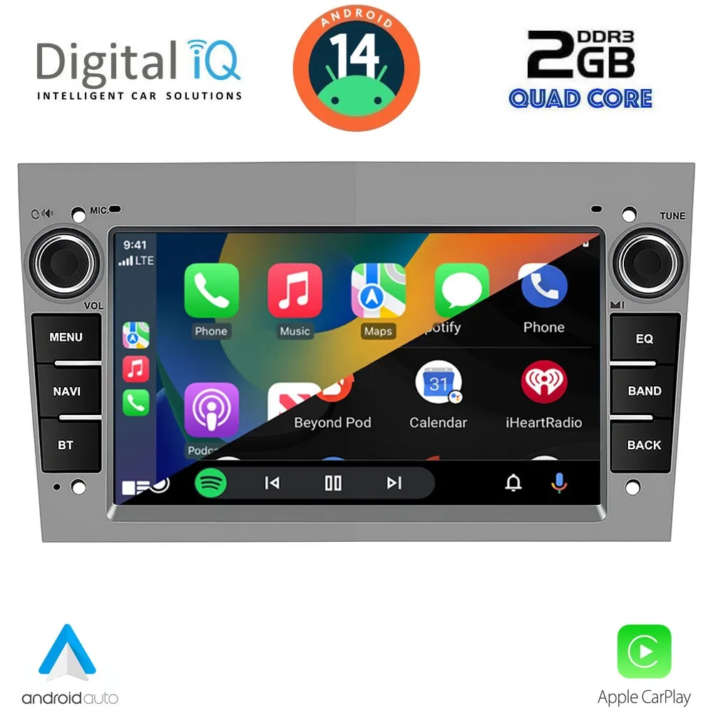 DIGITAL IQ BLD 219GR_CPA (7" DECK) MULTIMEDIA SYSTEM for OPEL ALL mod. 2003-2014 (GREY)