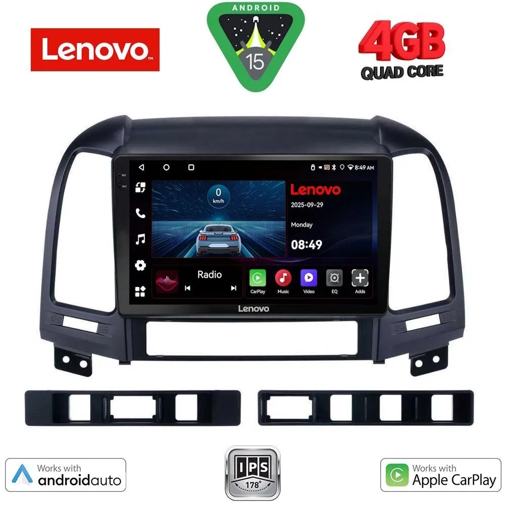 LENOVO LVE 8239_CPAA (9inc) MULTIMEDIA TABLET for HYUNDAI SANTA FE mod. 2005-2013