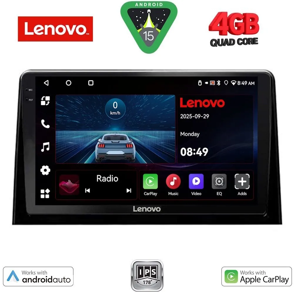 LENOVO LVE 8082_CPAA (10inc) MULTIMEDIA TABLET for CITROEN BERLINGO – OPEL COMBO – PEUGEOT PARTNER – TOYOTA PROACE mod. 20