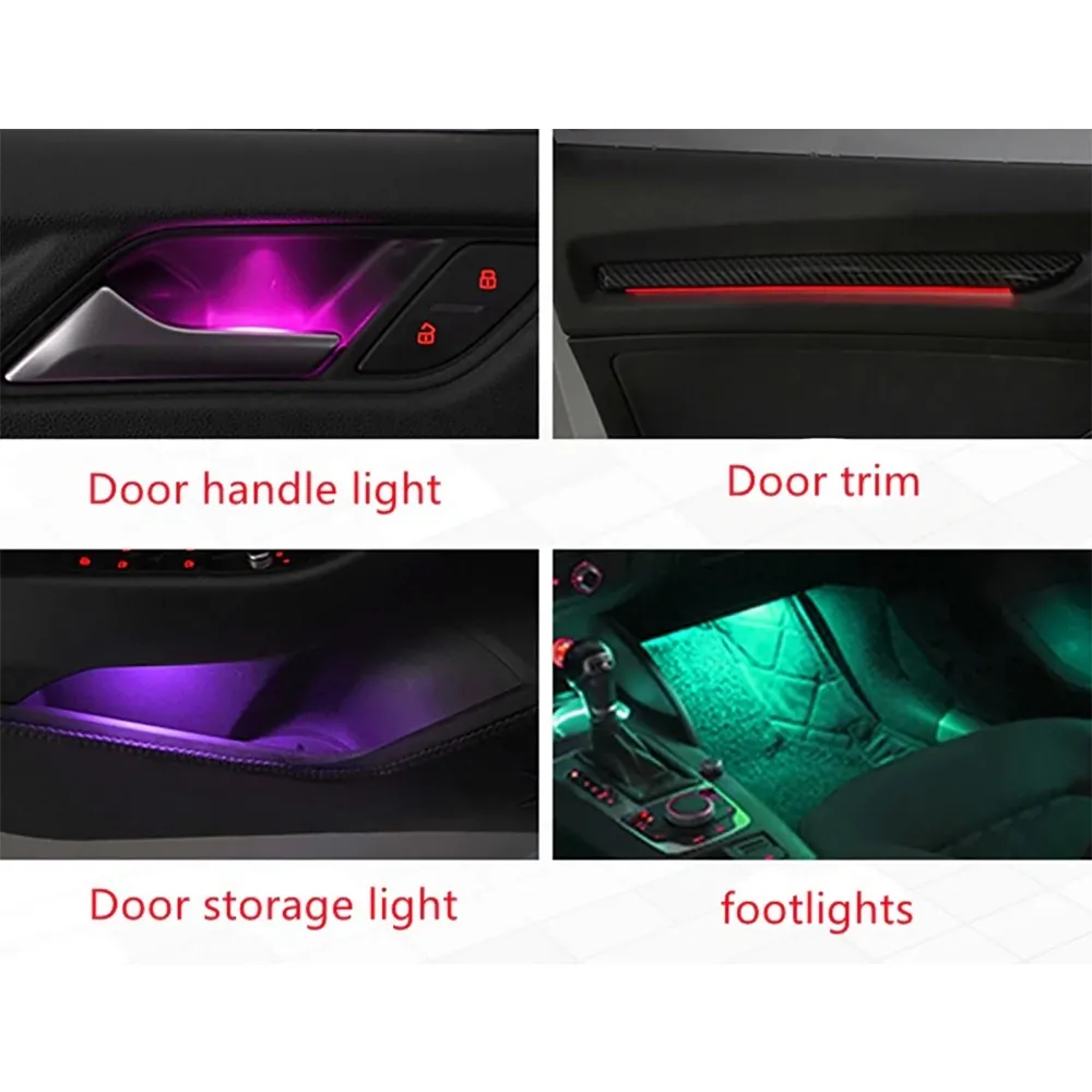 DIQ AMBIENT AUDI A3 (8V) (Digital iQ Ambient Light Audi A3 mod. 2013-2018, 25 Lights with Airvent)