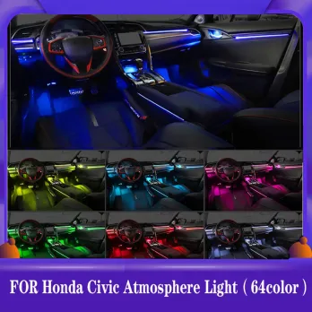 DIQ AMBIENT HONDA CIVIC X FULL mod. 2016-2021 (Digital iQ Ambient Dynamic Light for Honda Civic mod. 2016-2021 with 23 Lights - 