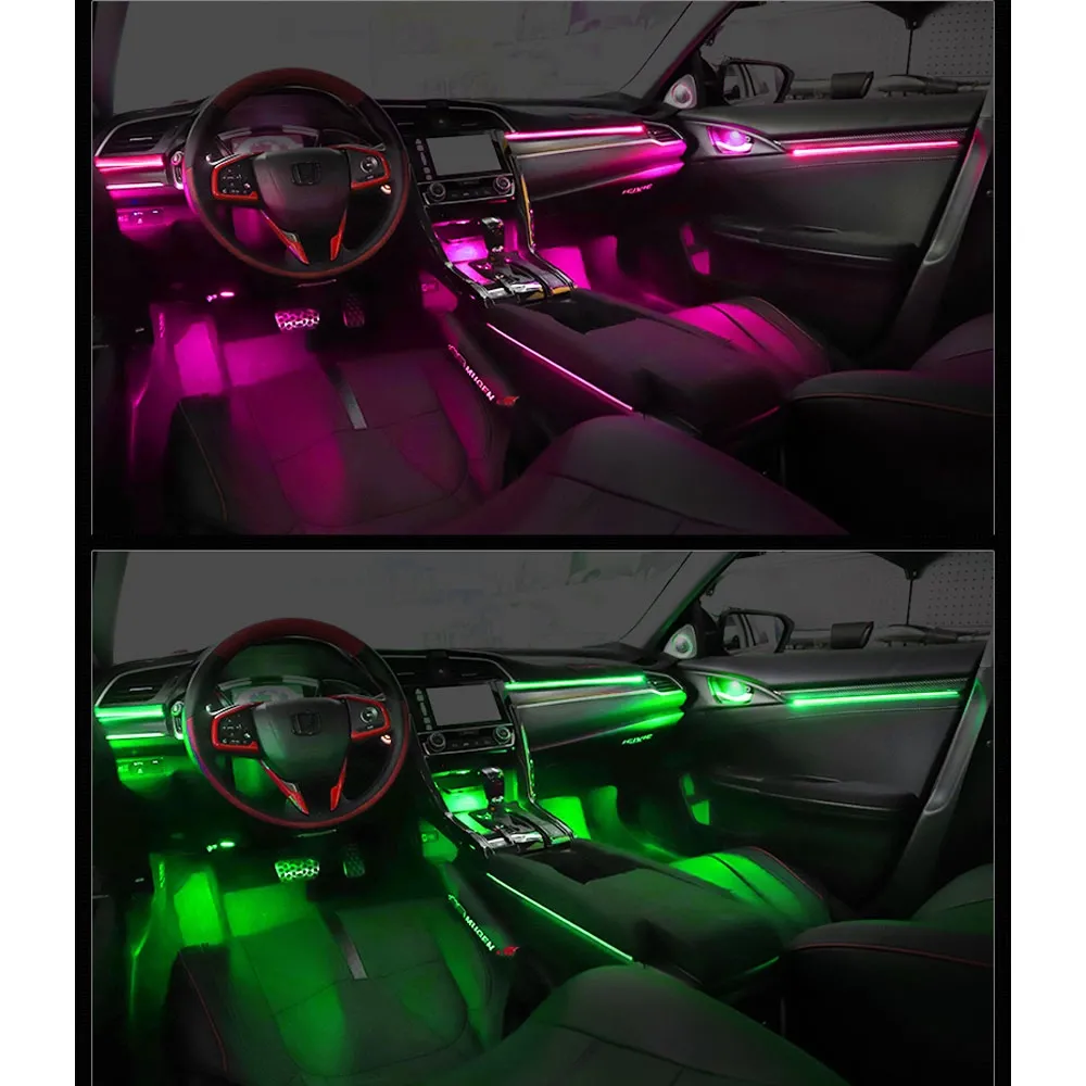DIQ AMBIENT HONDA CIVIC X FULL mod. 2016-2021 (Digital iQ Ambient Dynamic Light for Honda Civic mod. 2016-2021 with 23 Lights - 