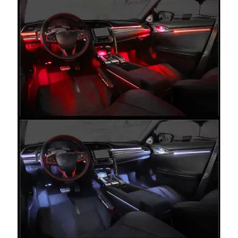 DIQ AMBIENT HONDA CIVIC X FULL mod. 2016-2021 (Digital iQ Ambient Dynamic Light for Honda Civic mod. 2016-2021 with 23 Lights - 
