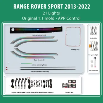 DIQ AMBIENT RANGE ROVER SPORT (L494) TRIM mod. 2013-2022 (Digital iQ Ambient Light for LAND ROVER RANGE ROVER SPORT L494 mod. 20