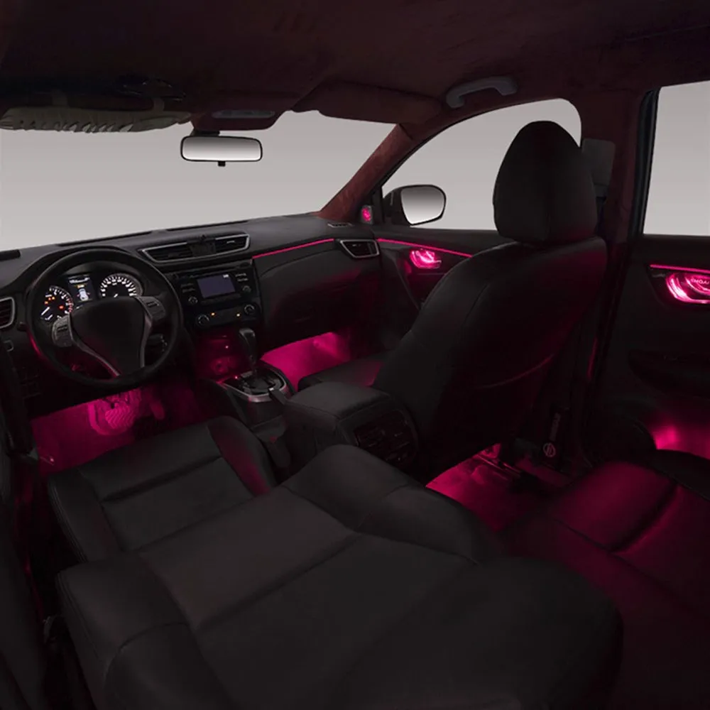 DIQ AMBIENT NISSAN XTRAIL II (PB) (Digital iQ Ambient Light for NISSAN XTRAIL mod. 2014-2021 with 18 Lights) PIANO BLACK