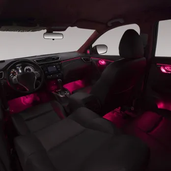 DIQ AMBIENT NISSAN XTRAIL II (PB) (Digital iQ Ambient Light for NISSAN XTRAIL mod. 2014-2021 with 18 Lights) PIANO BLACK