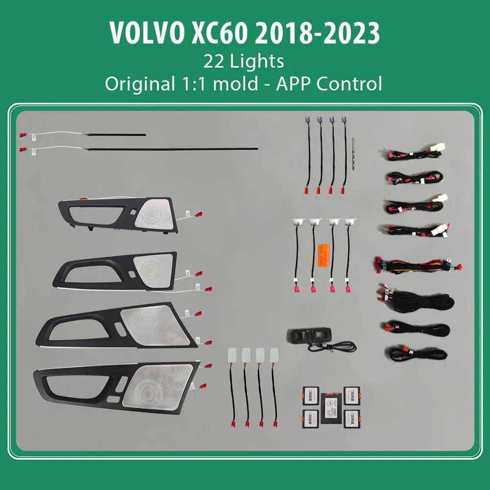 DIQ AMBIENT VOLVO XC60 II mod. 2018-2023 (Digital iQ Ambient Light for VOLVO XC60 mod. 2018 with 22 Lights)