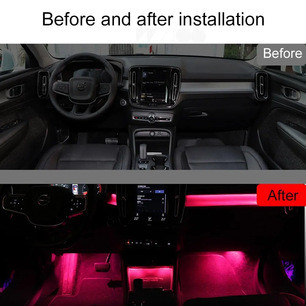 DIQ AMBIENT VOLVO XC40 AL (EX40) mod. 2018 (Digital iQ Ambient Light for VOLVO XC40 mod. 2018 with 11 Lights & with Original Amb