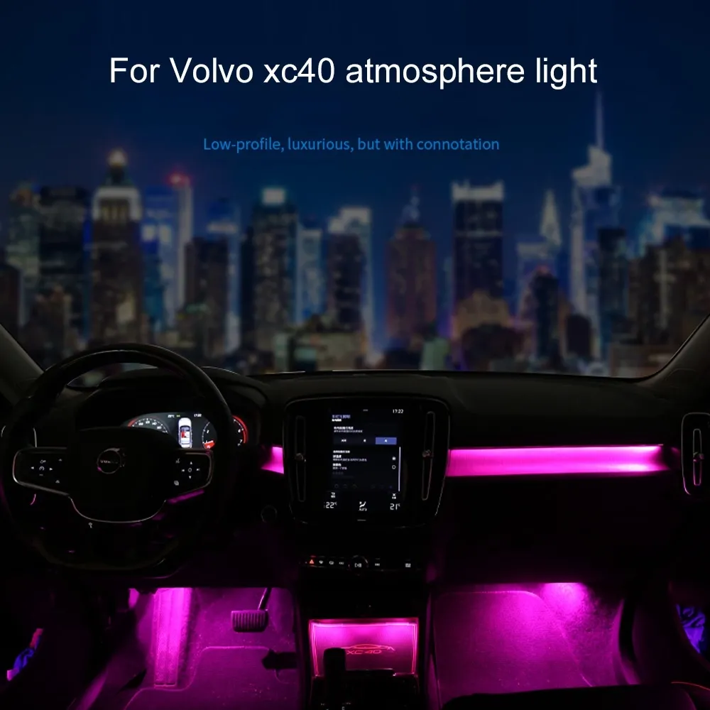DIQ AMBIENT VOLVO XC40 AL (EX40) mod. 2018 (Digital iQ Ambient Light for VOLVO XC40 mod. 2018 with 11 Lights & with Original Amb
