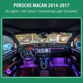 DIQ AMBIENT PORSCHE MACAN (95B) FK mod. 2014-2018 (Digital iQ Ambient Light for Porsche Macan mod. 2014-2018 with 26 Lights FULL