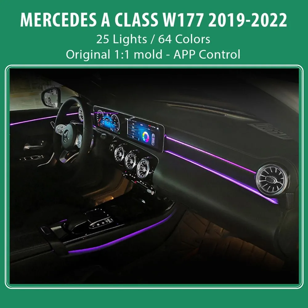 DIQ AMBIENT 8176 A4B BENZ A (W177) mod. 2019-2024 (Digital iQ Ambient Light for MERCEDES A W177 mod.2019-2024 with 25 Lights)
