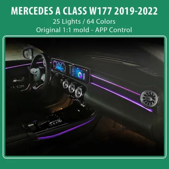 DIQ AMBIENT 8176 A4B BENZ A (W177) mod. 2019-2024 (Digital iQ Ambient Light for MERCEDES A W177 mod.2019-2024 with 25 Lights)
