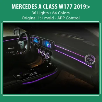 DIQ AMBIENT 8176 A4D BENZ A (W177) mod. 2019-2024 (Digital iQ Ambient Light for MERCEDES A W177 mod. 2019-2024 with 36 Lights)