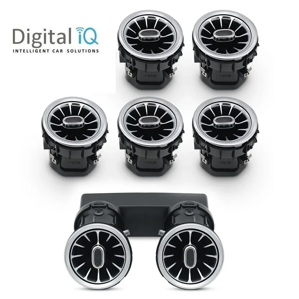 DIQ AMBIENT 8176 CD AIR VENTS BENZ C-GLC (Digital iQ Turbine Air Vent Ambient Light Kit MERCEDES C - GLC mod. 2015-2021)