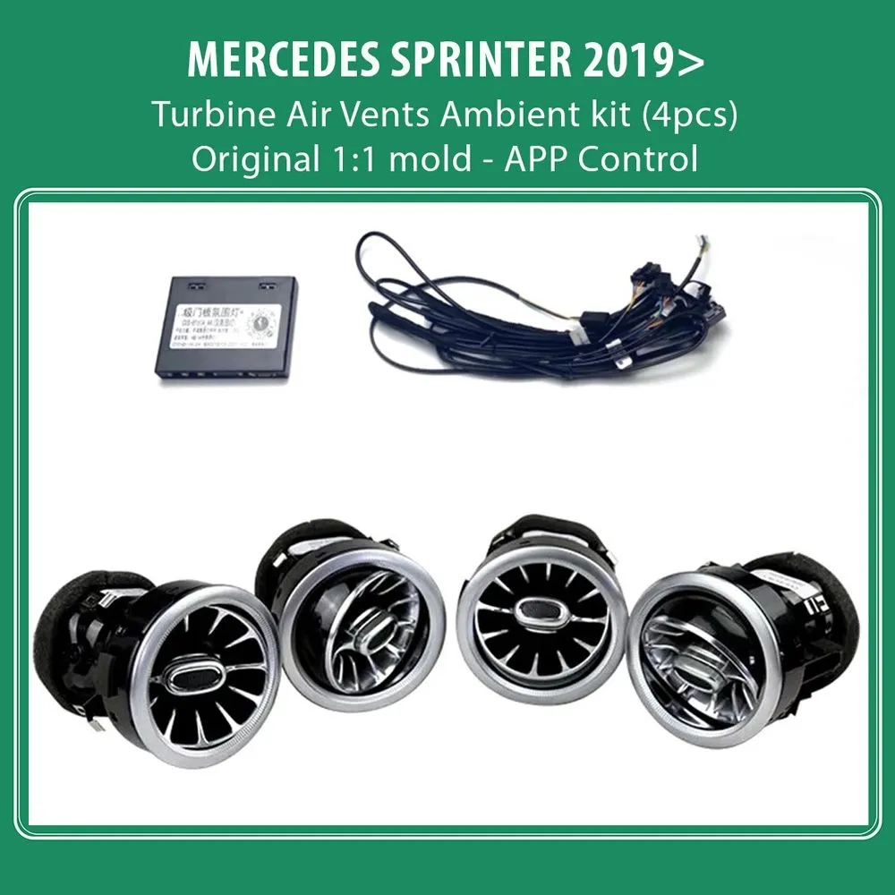 DIQ AMBIENT 8176 SPR - BENZ SPRINTER (W907) (Digital iQ Turbine Air Vent Ambient Light Kit for MERCEDES SPRINTER mod. 2019)