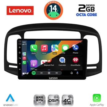 LENOVO LVF 5249BL_CPA (9inc) MULTIMEDIA TABLET for HYUNDAI ACCENT mod. 2005-2012 (BLACK)