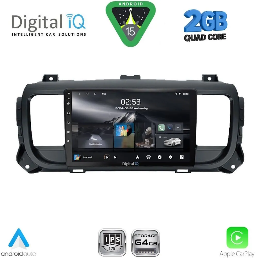 DIGITAL IQ RSD 1729_CPA (9inc) MULTIMEDIA TABLET for CITROEN JUMPY-SPACETOURER – PEUGEOT EXPERT-TRAVELLER - TOYOTA PROACE mod.