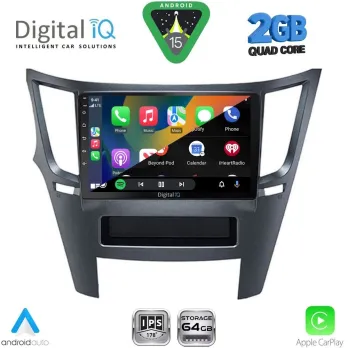 DIGITAL IQ RSD 1667_CPA (9inc) MULTIMEDIA TABLET for SUBARU LEGACY – OUTBACK mod. 2009-2014