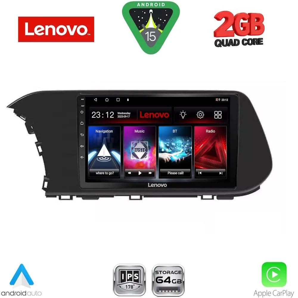 LENOVO LVD 2220_CPA (10inc) MULTIMEDIA TABLET for HYUNDAI i20 - BAYON mod. 2021-2026
