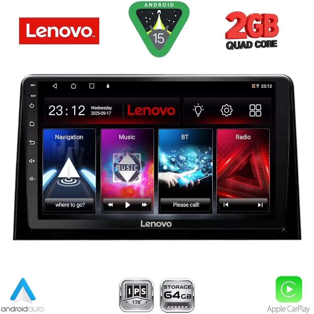 LENOVO LVD 2082_CPA (10inc) MULTIMEDIA TABLET for CITROEN BERLINGO – OPEL COMBO – PEUGEOT PARTNER – TOYOTA PROACE mod. 201