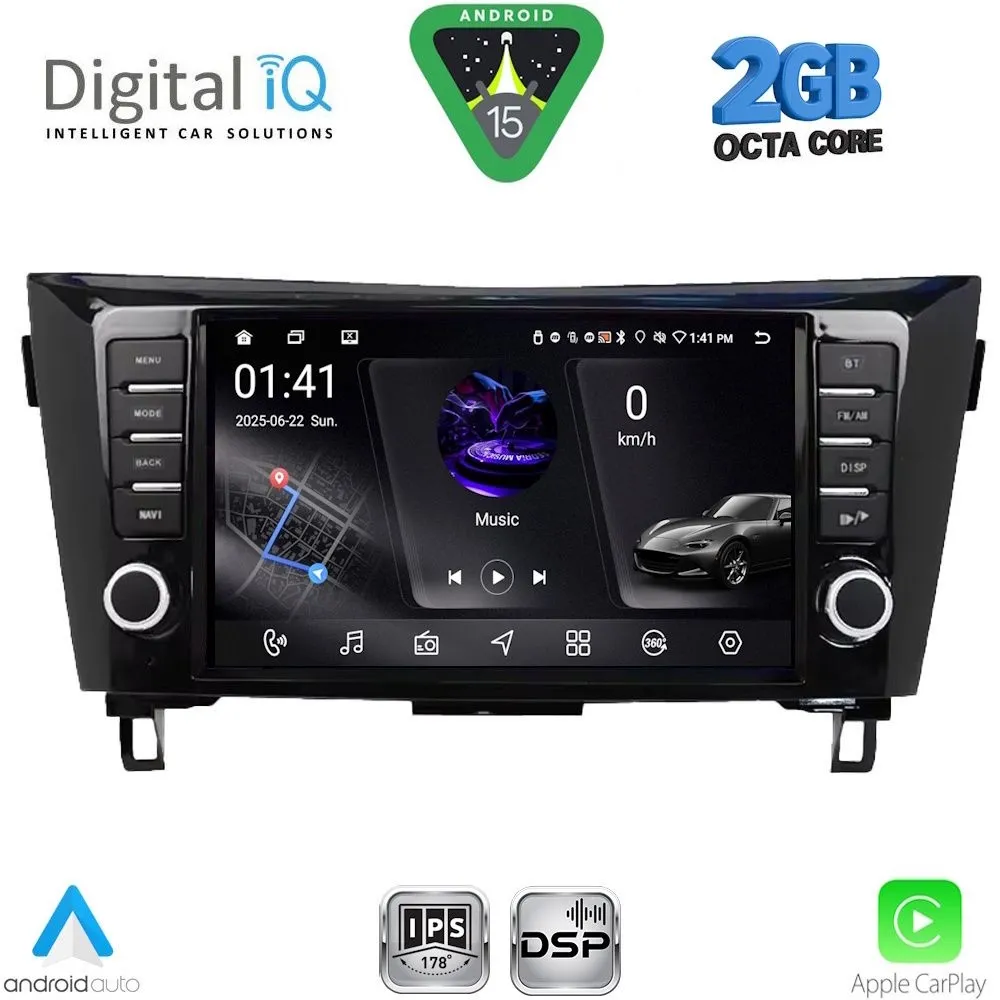 DIGITAL IQ RSF 4467_CPA (9inc) MULTIMEDIA TABLET for NISSAN QASHQAI - XTRAIL mod. 2014-2021