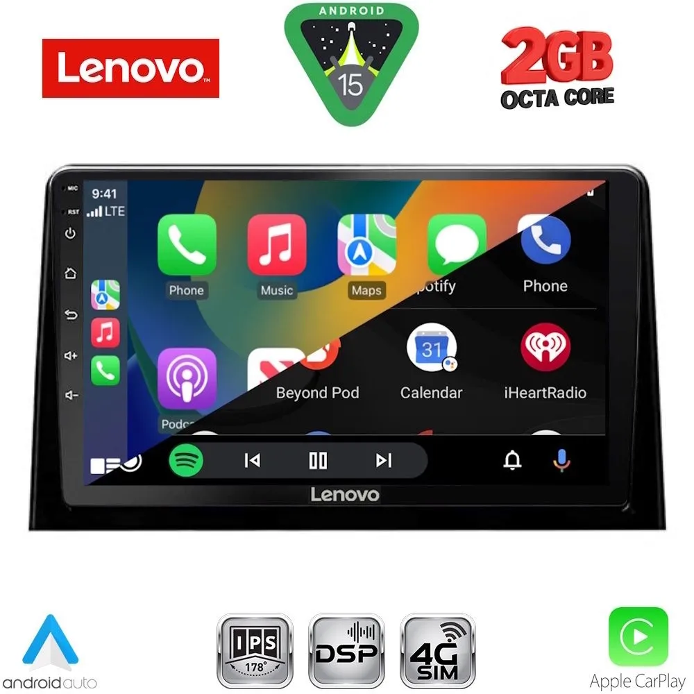 LENOVO LVF 5082_CPA (10inc) MULTIMEDIA TABLET for CITROEN BERLINGO – OPEL COMBO – PEUGEOT PARTNER – TOYOTA PROACE mod. 201